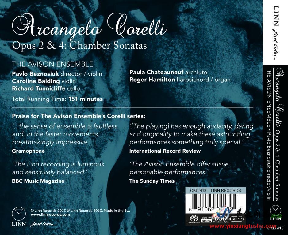 Corelli Opus 2 4 Chamber Sonatas - Inlay.jpg